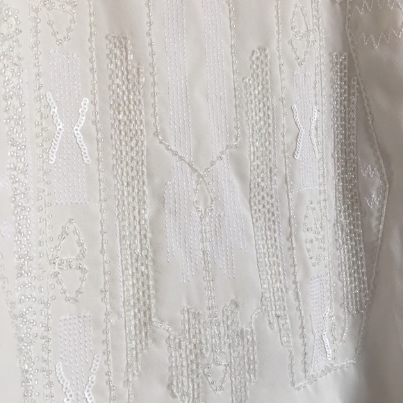 Beaded target Mossimo white tank top oversized - Picture 3 of 6